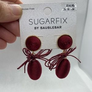 4 for $12:  Sugarfix by Baublebar Maroon Earrings